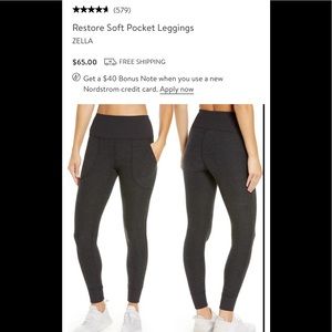 Zella restore soft pocket leggings